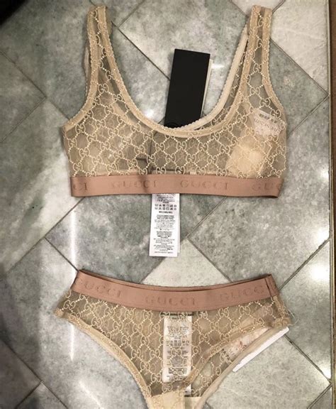 used womens gucci underwear|luxury bra and panty sets.